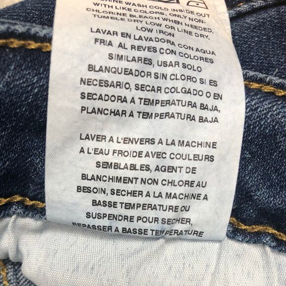 Vintage Lee Women's Bootcut Leg Mid-Rise Blue Jeans Denim Size 10 Short 5-Pocket - Picture 6 of 6